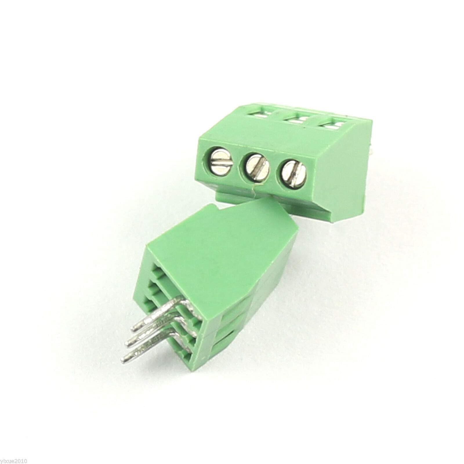 Bornera Grande Terminal Block PCB 3 Pines Separación 5.08mm